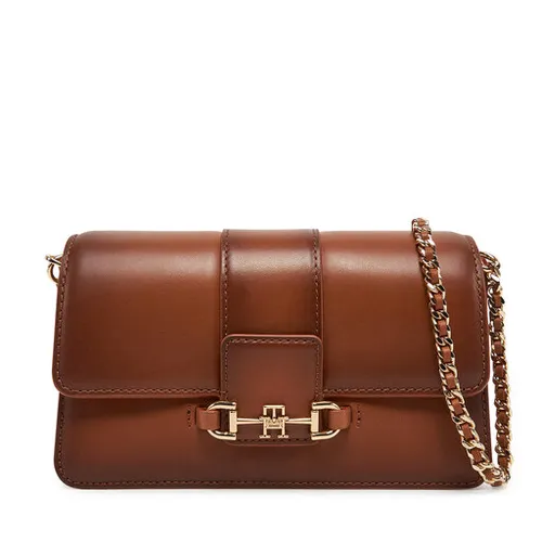 Torebka Tommy Hilfiger Heritage Leather Crossover Burn AW0AW17398