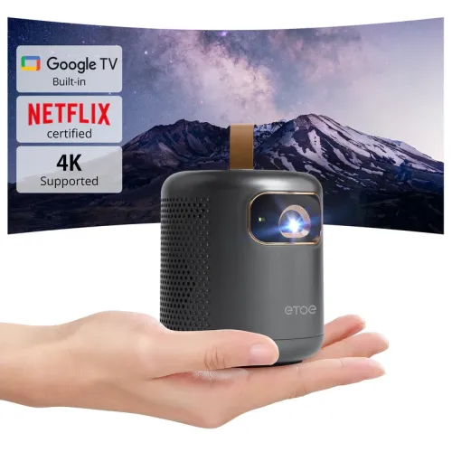 Projektor ETOE Dolphin LED DLP Full HD Wi-Fi Bluetooth Chromecast AirPlay Google TV