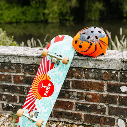 Kask rowerowy dziecięcy Hornit Spider orange/black