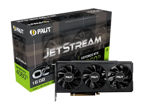 Karta graficzna Palit GeForce RTX 4060 Ti JetStream OC 16GB GDDR6 128bit DLSS