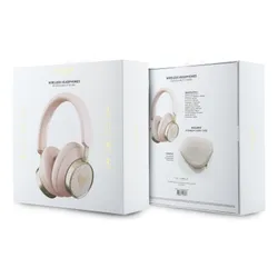 Słuchawki nauszne GUESS 4G Triangle Logo Bluetooth ENC Różowy