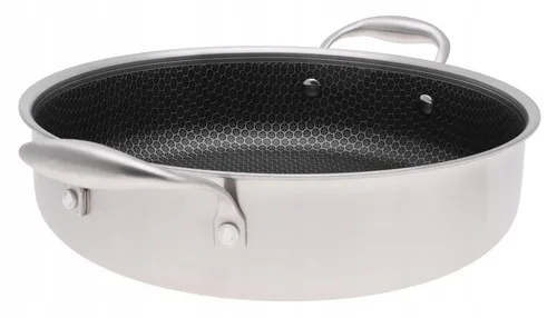 Garnek stalowy niski z powłoką nieprzywierającą plaster miodu 28cm 4l 2029