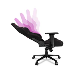 Fotel YUMISU 2050 Magnetic Czarno-różowy