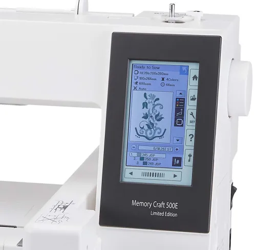 Hafciarka JANOME MC500E LE z programem JANOME ARTISTIC DIGITIZER JR