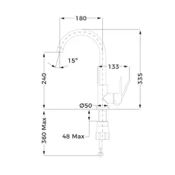 Bateria TEKA 53915620N Czarny mat