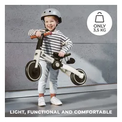 Rowerek biegowy trójkołowy Kinderkraft 4TRIKE silver grey