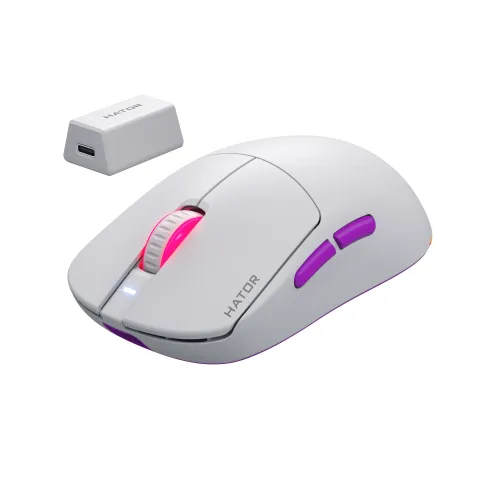 Myszka gamingowa Hator Quasar 3 Ultra 8K Wireless Biały