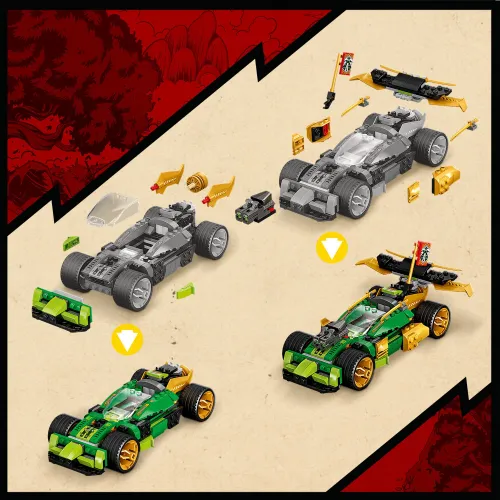 LEGO 71763 NINJAGO Samochód wyścigowy Lloyda EVO