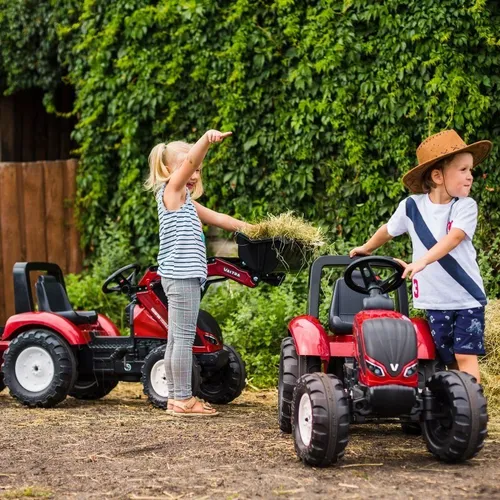 Traktor Na Pedały Dla Dzieci 3-6 Lat Do 50Kg Falk Valtra Przyczepa Łyżka Klakson