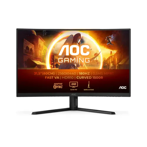 Monitor AOC CQ32G4VE 31,5" 2K Fast VA 180Hz 0,5ms MPRT Zakrzywiony Gamingowy