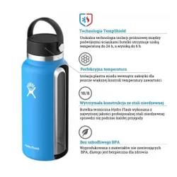 Butelka termiczna 591 ml Wide Mouth 2.0 Flex Cap Hydro Flask - stone