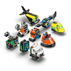 LEGO 60505 City Zestaw z samolotem, ciężarówką serwisową i poduszkowcem