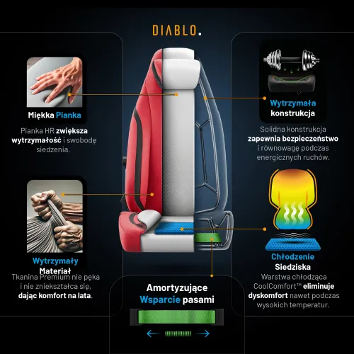 Fotel DIABLO CHAIRS X-Eye 2.0 Czerwony