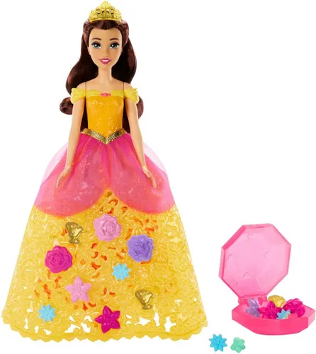 Lalka DISNEY PRINCESS Bella Kwiatowa moda HWB41