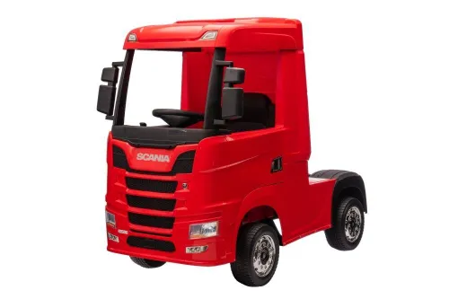 Ciężarówka Na Akumulator Auto Dla Dziecka Scania 500R Lakier 4X4 Skóra LED Eva