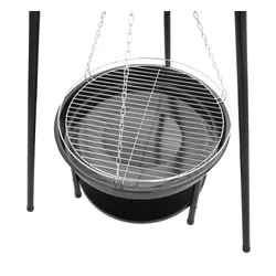 Palenisko trójnóg duży grill ogniskowy ogrodowy wiszący 2w1