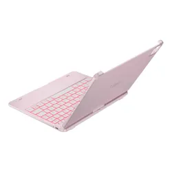 Etui na iPad Pro 11 cali TYPECASE Flexbook Touch Jasnoróżowy Klawiatura