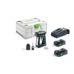 Festool C 18 HPC4, 0 ve-Plus Tornavida matkabı