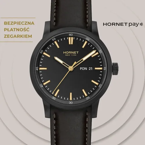 Zegarek HORNET Nolita NFC 40mm Czarno-złoty