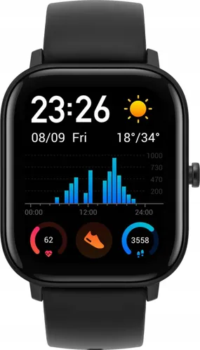 Умные часы Amazfit GTS черный (6970100373462)