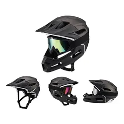 Kask rowerowy WOZINSKY HT-009C Czarny Full Face MTB  (rozmiar L)