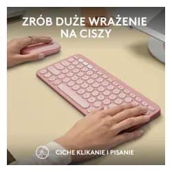 Zestaw Logitech Pebble 2 Combo (różowy)