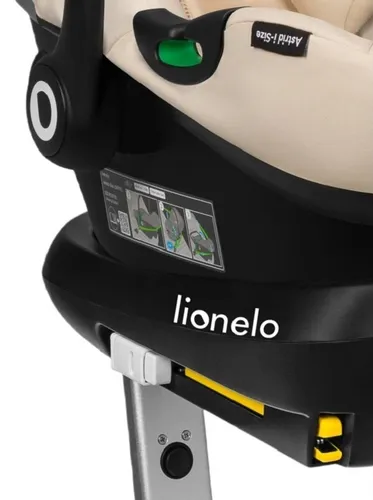 Fotelik samochodowy LIONELO Astrid i-Size z bazą Isofix 40-87 cm (0-13 kg) Beżowy
