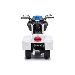 Motorek Na Akumulator Tr1912 Dla Dziecka 1-3 Lat Policja Dźwięki LED Kuferki
