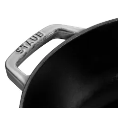 STAUB 24 cm - patelnia żeliwna z pokrywką