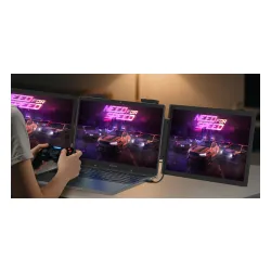 Monitor Zeuslap ZB14 2x 14" Full HD IPS 60Hz Przenośny