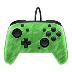 Pad PDP Faceoff Deluxe+ Audio do Nintendo Switch Przewodowy camo zielony