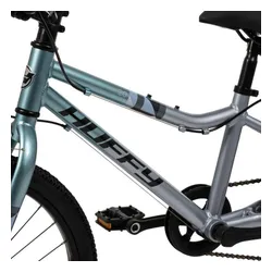 Rower dziecięcy HUFFY Literide Junior 20 cali dla chłopca Srebrno-turkusowy