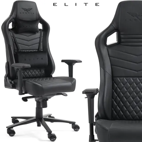 Fotel GAMVIS Elite 2.0 Pro XXL Czarny (czarne elementy)