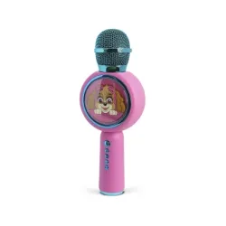 Mikrofon z głośnikiem Bluetooth OTL Technologies PAW Patrol Skye PopSing LED Light Up Wireless Karaoke 5W Różowy