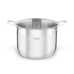 Garnek wysoki ze stali nierdzewnej z pokrywką Starke Pro Aveiro 12 l