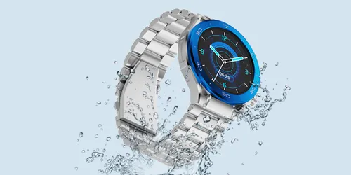 Smartwatch IMIKI Xplorer Oyster Srebrno-niebieski