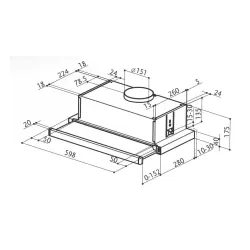 Okap Faber Flexa NG Glass BK 60 Czarny