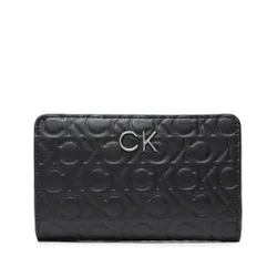 Büyük Kadın Cüzdan Calvin Klein Yeniden Kilit Bifold Cüzdan Emb Mono K60K610240 BAX