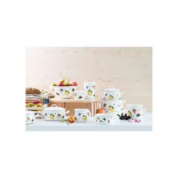 RIESS Country Fruit Garden 1,4 l - garnek emaliowany z pokrywką