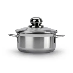 Garnek ze stali nierdzewnej z pokrywką SSW CITY 1,3 l