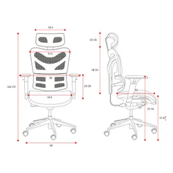 Fotel DIABLO CHAIRS V-Commander Czarno-niebieski