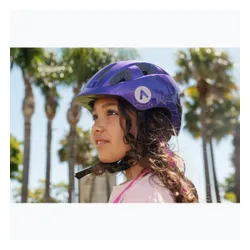 Kask rowerowy dziecięcy ATTABO K200 fioletowy