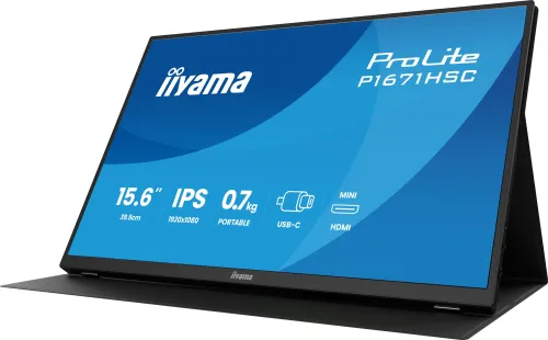 Monitor iiyama ProLite P1671HSC-B1 15,6" IPS Full HD 60Hz 3ms Przenośny