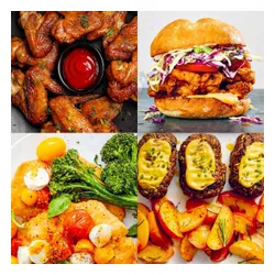 Air Fryer Frytkownica beztłuszczowa TESLA AirCook Grill QG600 Czarno-srebrny