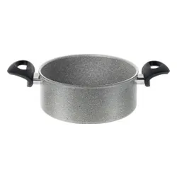 Garnek granitowy indukcyjny z 2 uchwytami BALLARINI FERRARA 24 cm Grafitowy