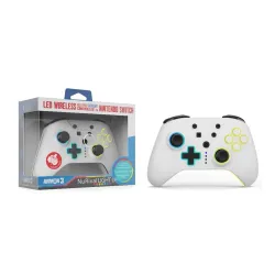 Pad Armor3 NuRival Light Up do Nintendo Switch Bezprzewodowy Biały