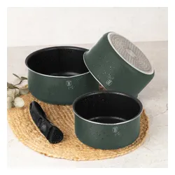 Zestaw patelni i garnków BERLINGER HAUS Matte Green Collection BH-8423 (13 elementów)