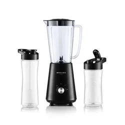 Blender kielichowy MOZANO M01 Czarny (Sportowy) + 2 bidony w komplecie