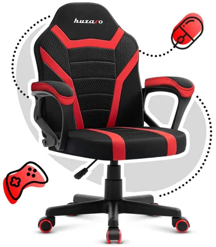 Fotel HUZARO Ranger 1.0 Mesh Czerwony
