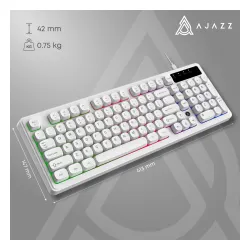 Klawiatura membranowa Ajazz AF98 Biały